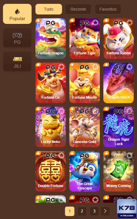 k78.com - experimentar os melhores jogos online